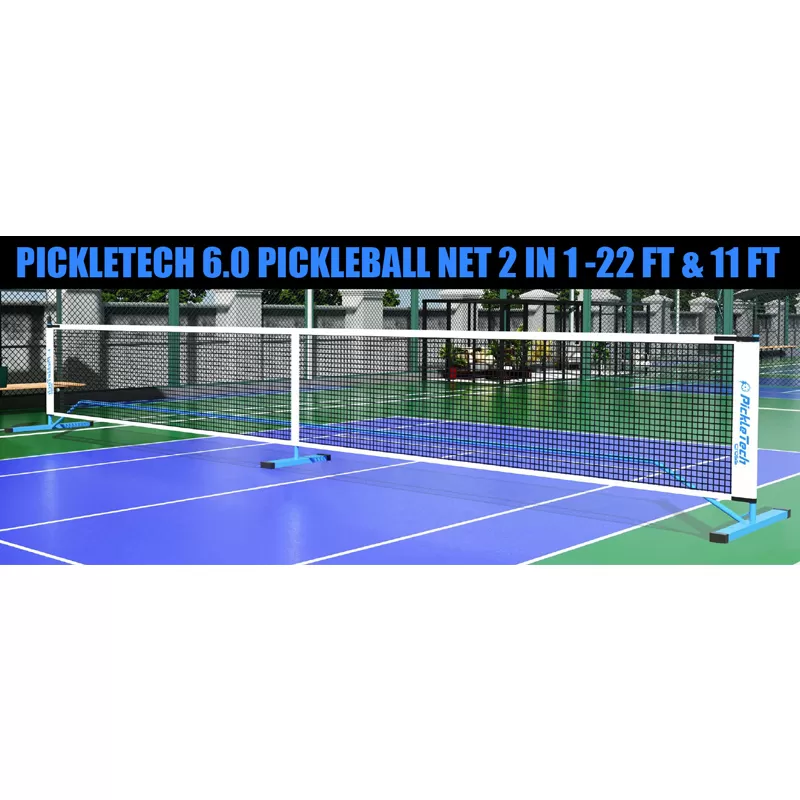 blue 2 in 1 pickleball net 6 0 for sale