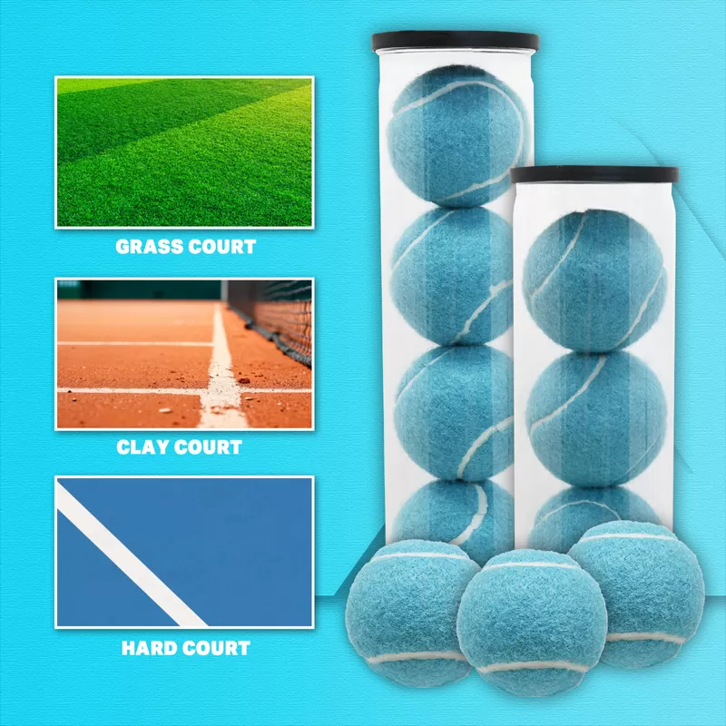 blue tennis ball colored pet tennis ball company