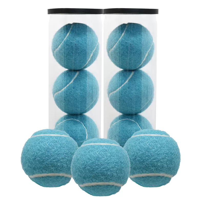 blue tennis ball colored pet tennis ball factory