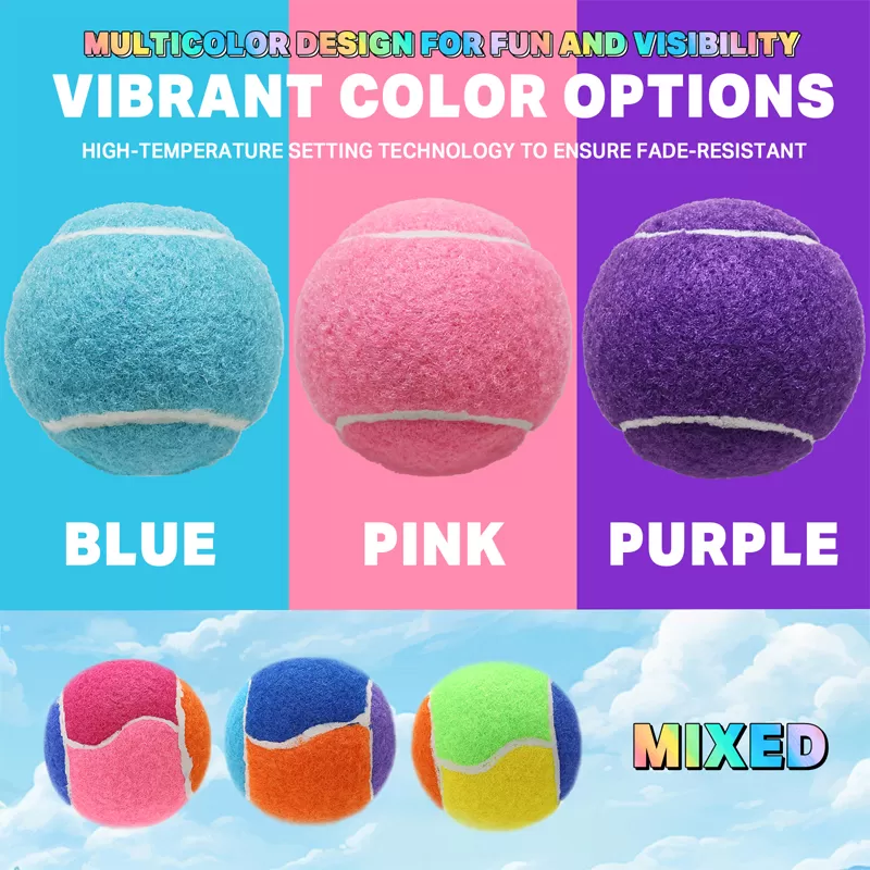 blue tennis ball colored pet tennis ball for sale