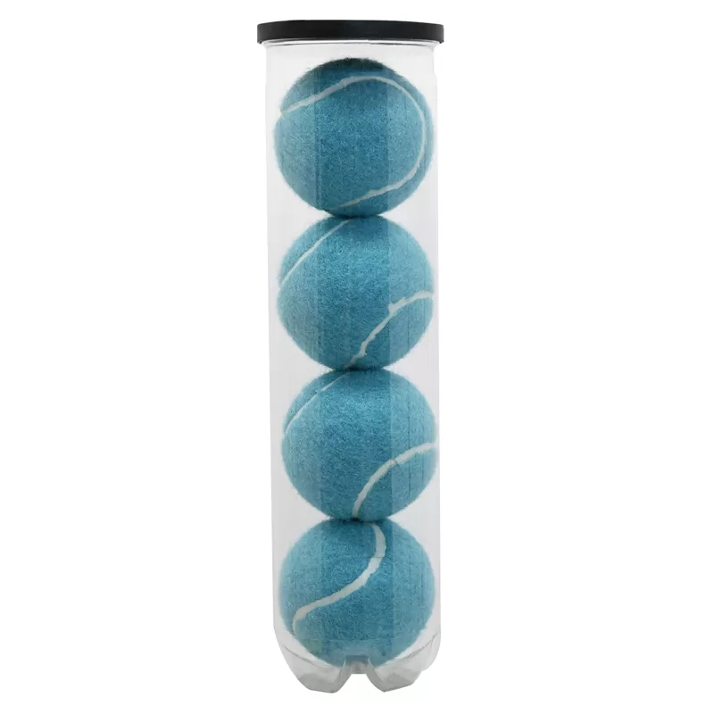 blue tennis ball colored pet tennis ball manufacturing