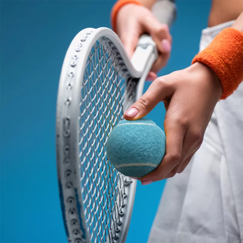 blue tennis ball company