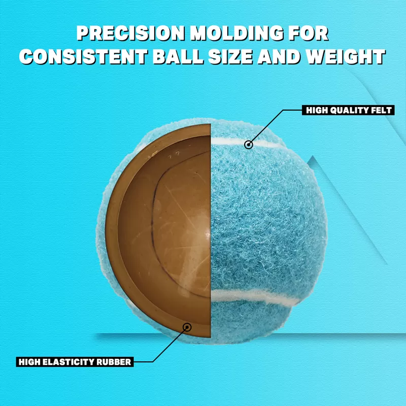 blue tennis ball home