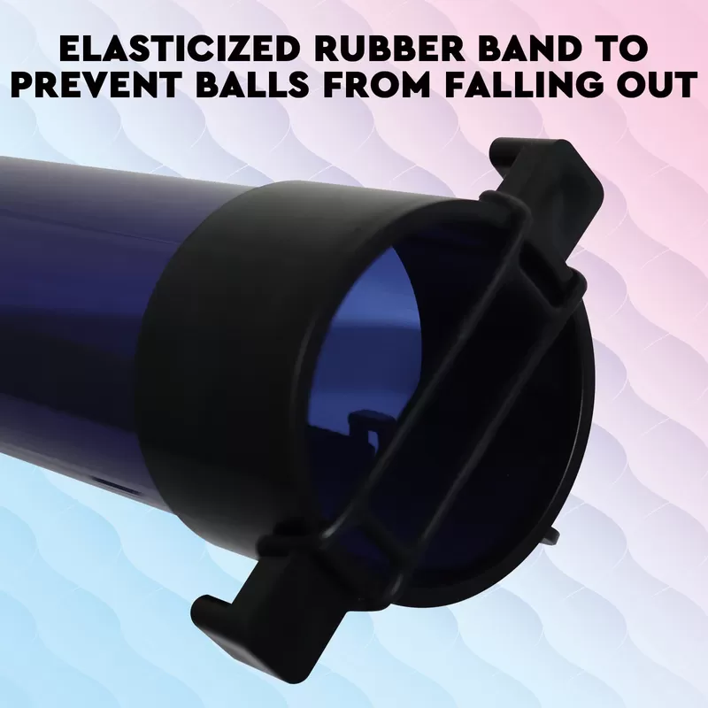 dark blue tennis ball hopper uses