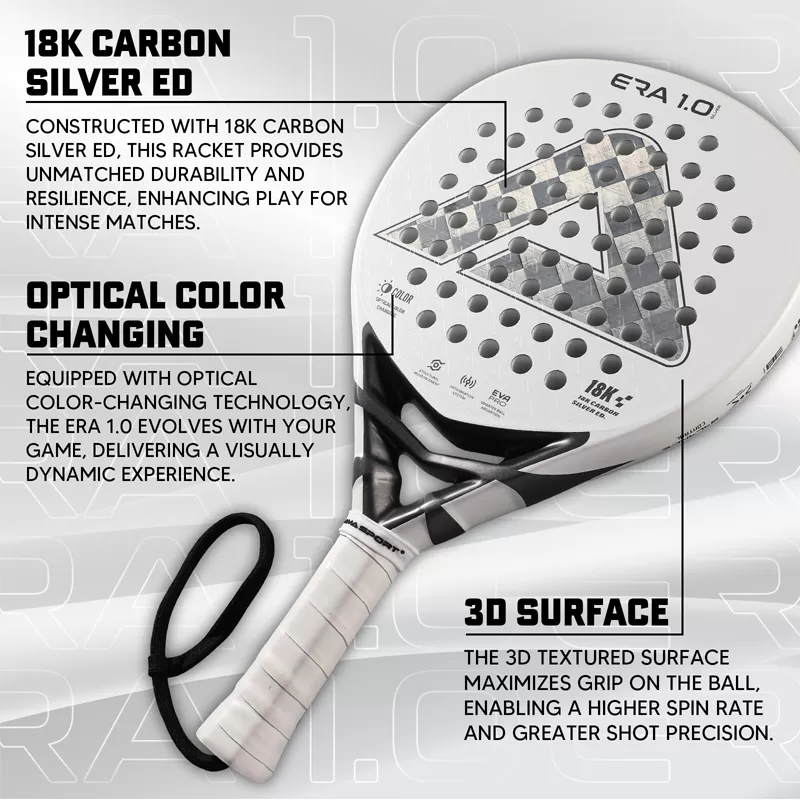 Details of ERA 1.0 Silver Padel Racket
