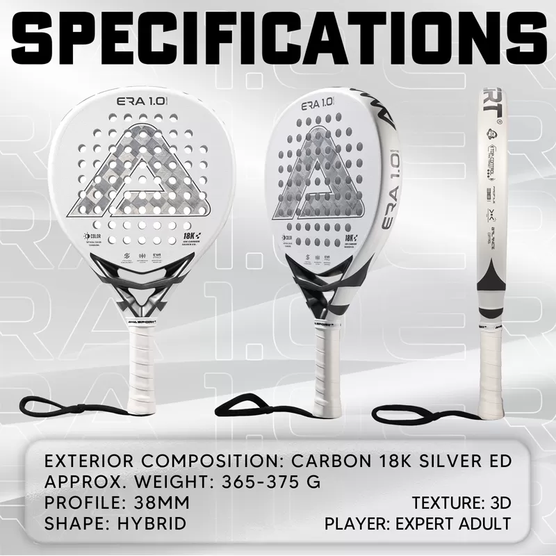 Details of ERA 1.0 Silver Padel Racket
