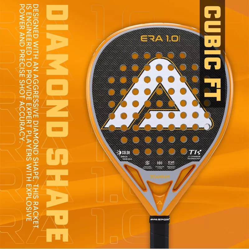 Details of ERA 1.0 Titanium Gold Padel Racket