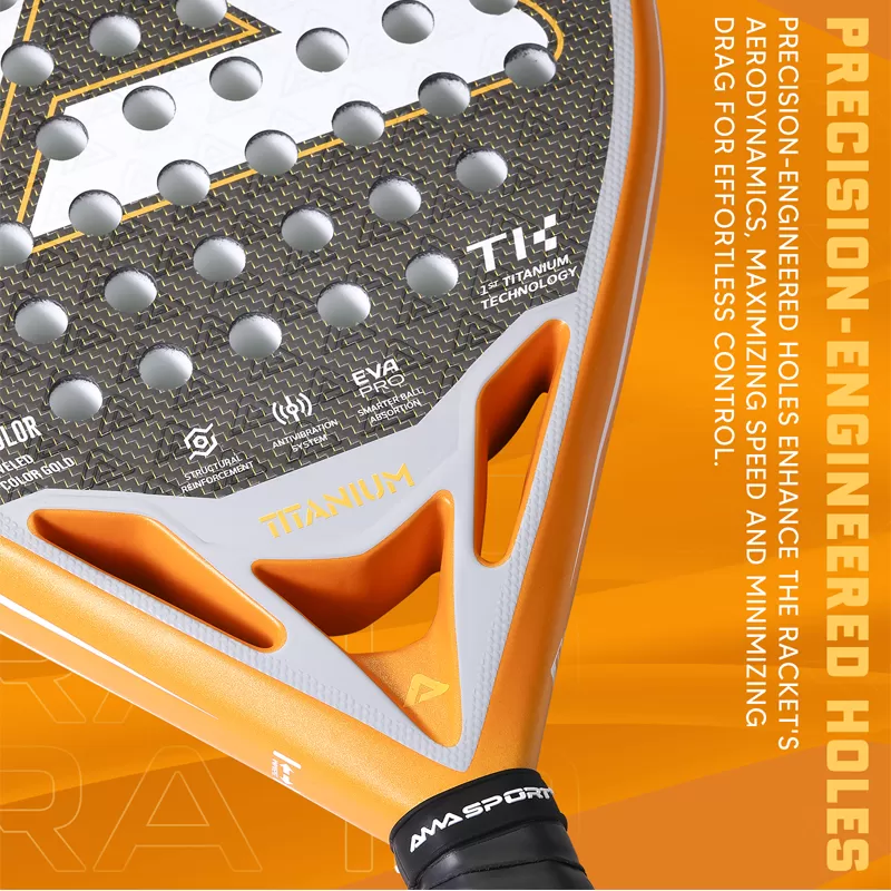 Details of ERA 1.0 Titanium Gold Padel Racket