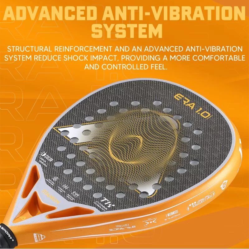 Details of ERA 1.0 Titanium Gold Padel Racket