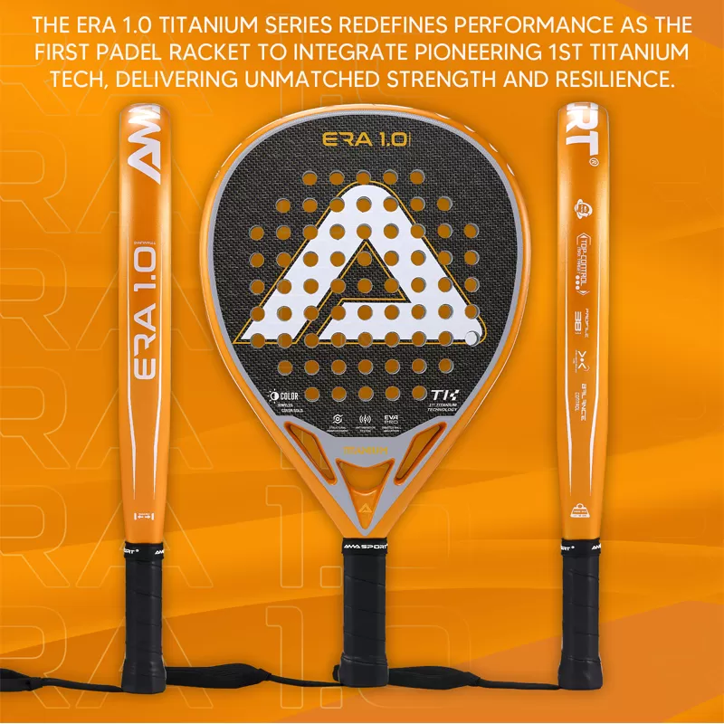 Details of ERA 1.0 Titanium Gold Padel Racket