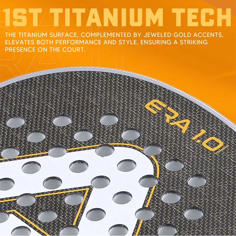 Details of ERA 1.0 Titanium Gold Padel Racket