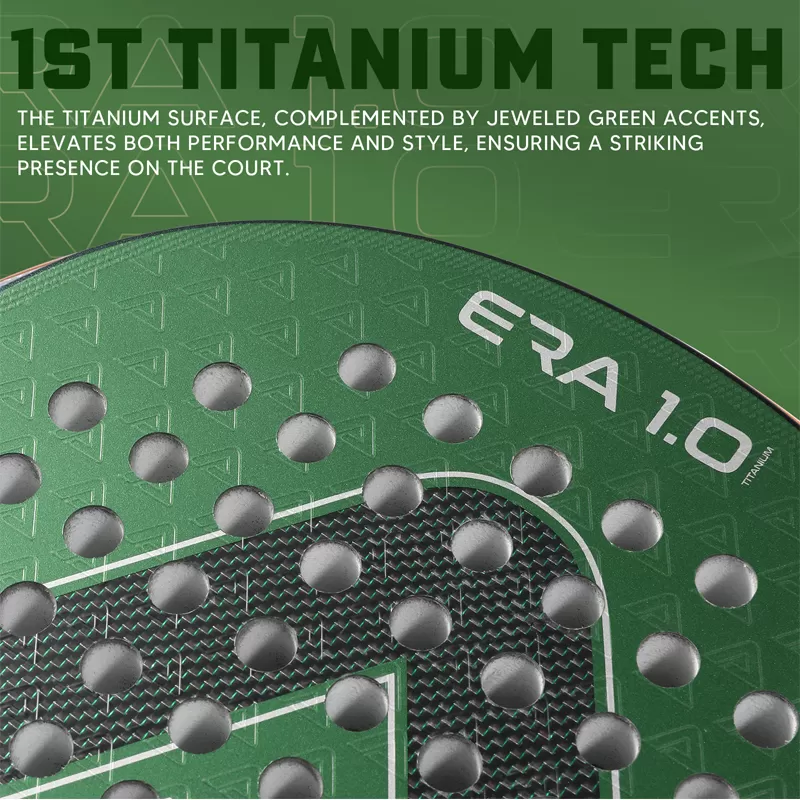 Details of ERA 1.0 Titanium Green Padel Racket