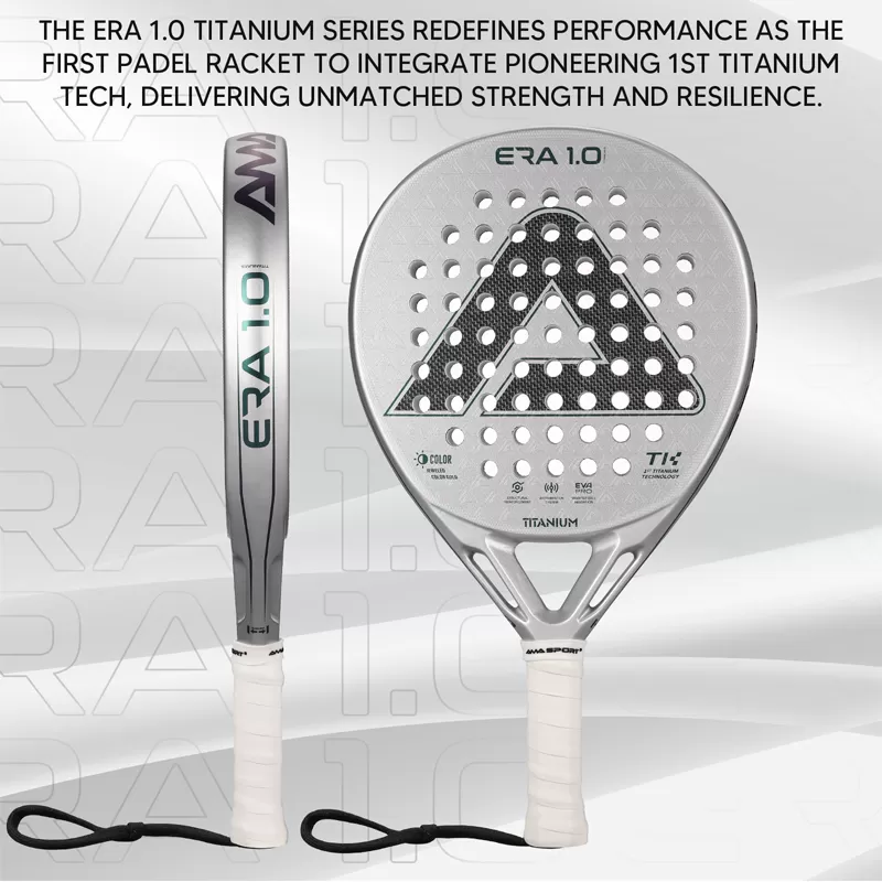 Details of ERA 1.0 Titanium Silver Padel Racket