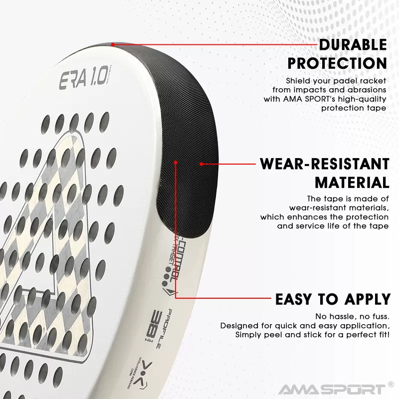fp03 ama sport padel racket textured protection tape custom