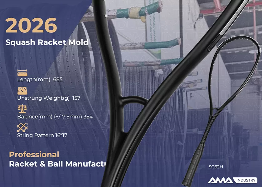 Introducing the 2026 Squash Racket Mold SC62H from AMA Industry