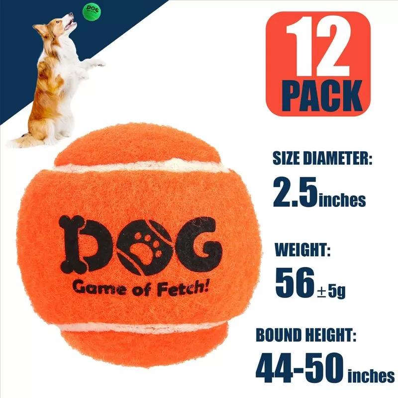 mix color dog tennis ball uses