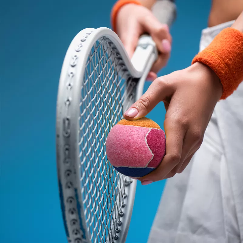 mix color tennis ball home