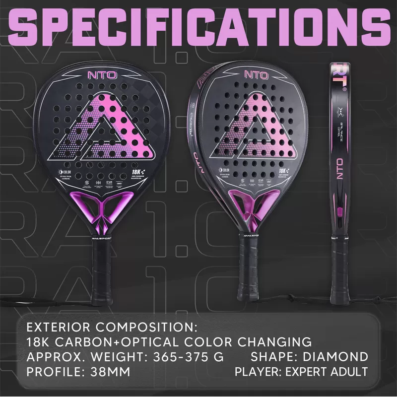 Details  of  NTO Pink Padel Racket