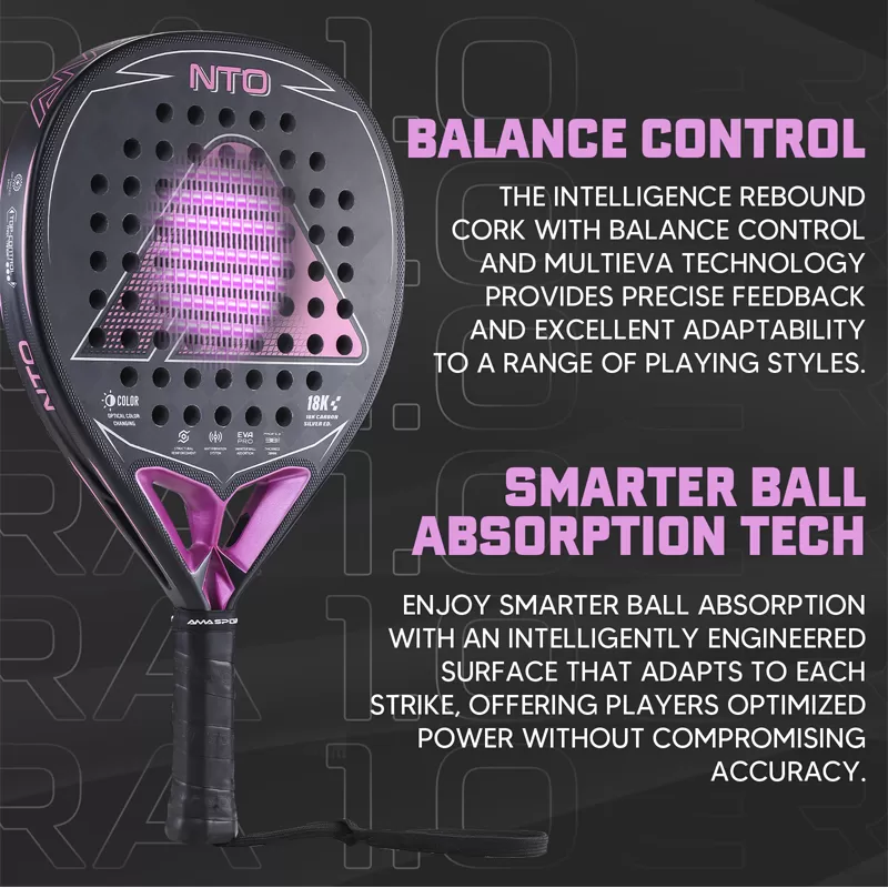 Details  of  NTO Pink Padel Racket