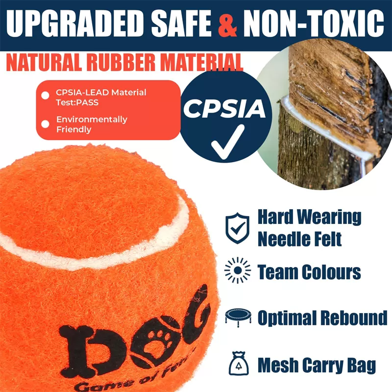 orange dog tennis ball for sale