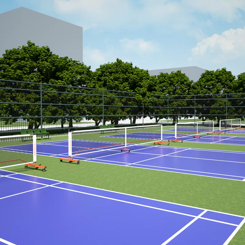 Pickleball Net with Wheels 5.0