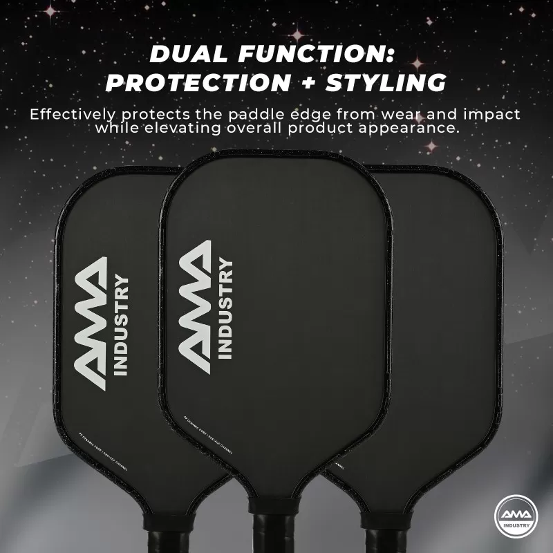t008 pearlescent glitter edge protection tape pickleball paddle protector