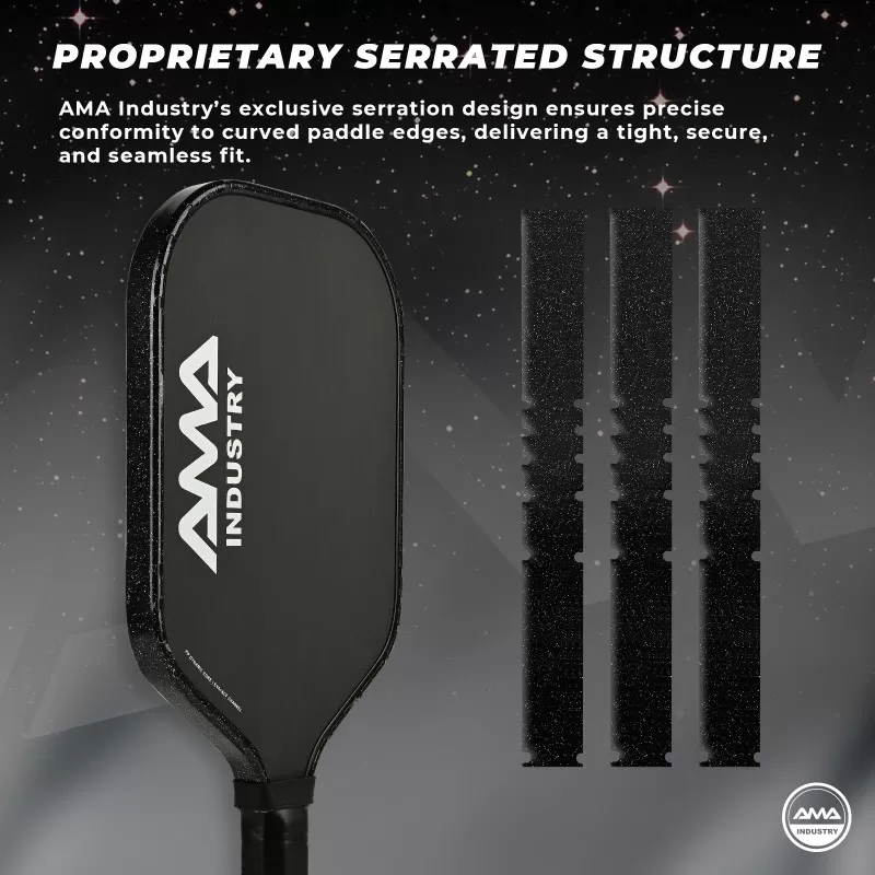 t008 pearlescent glitter edge protection tape pickleball paddle protector