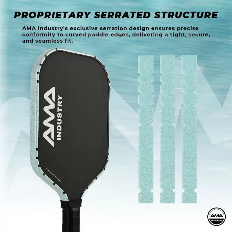 t008 pearlescent glitter edge protection tape pickleball paddle protector