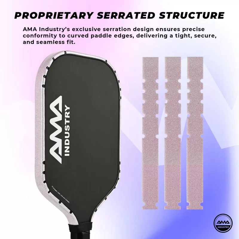 t008 pearlescent glitter edge protection tape pickleball paddle protector