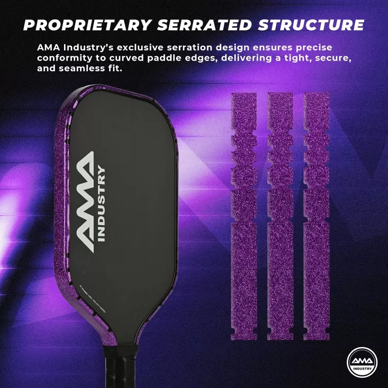 t008 pearlescent glitter edge protection tape pickleball paddle protector