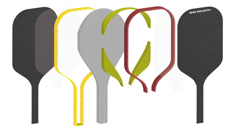 racket structure pickleball paddle power