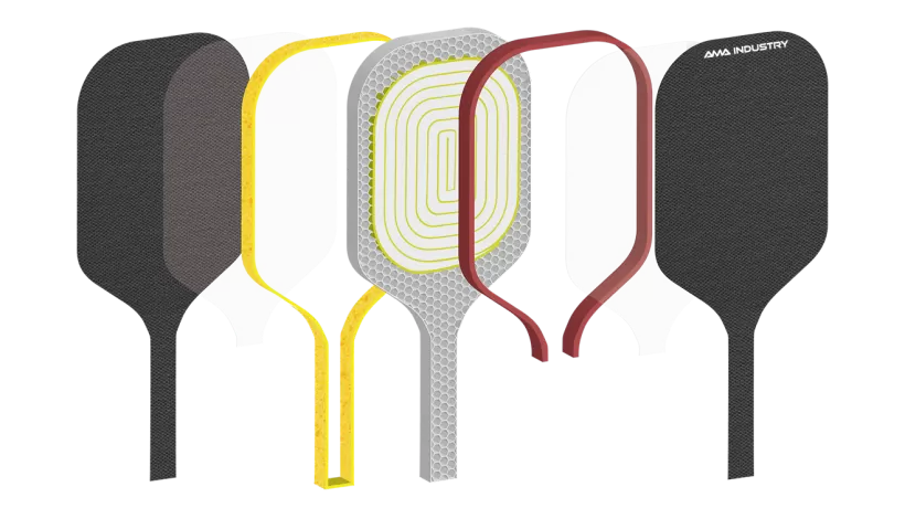 racket structure pickleball paddle vortex