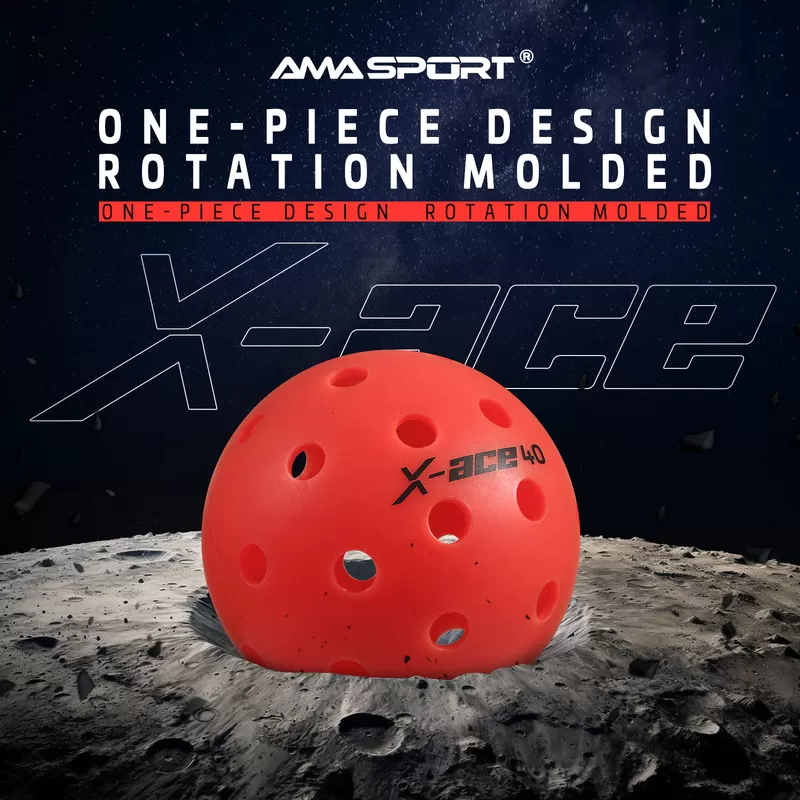 red rotational pickleball ball x ace 40 supplier