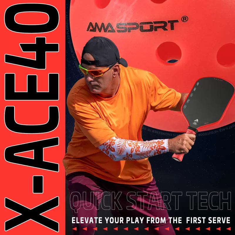 red rotational pickleball ball x ace 40 types