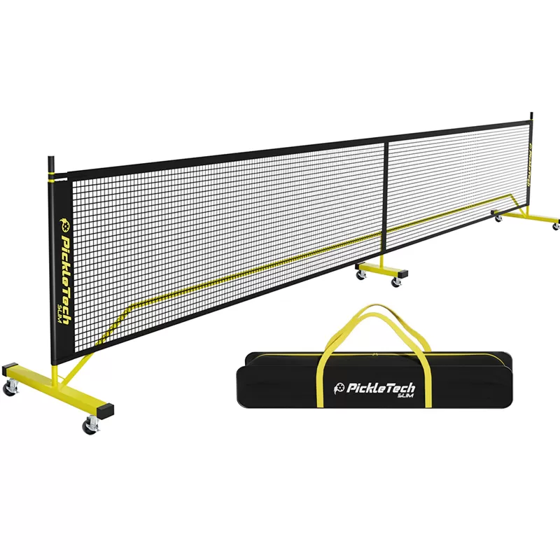 Slim Pickleball Net with Wheels