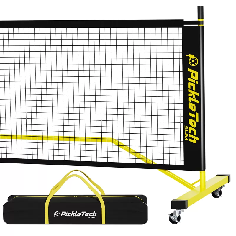 Slim Pickleball Net with Wheels